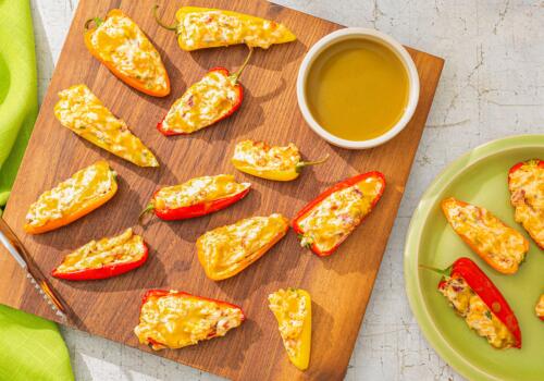 Air-Fryer Mini Pepper Poppers recipe