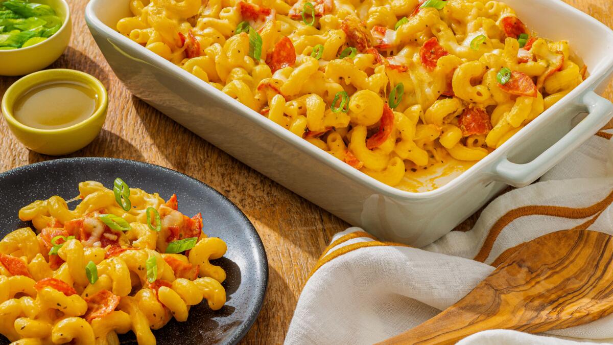 Spicy Pepperoni Mac and Cheese