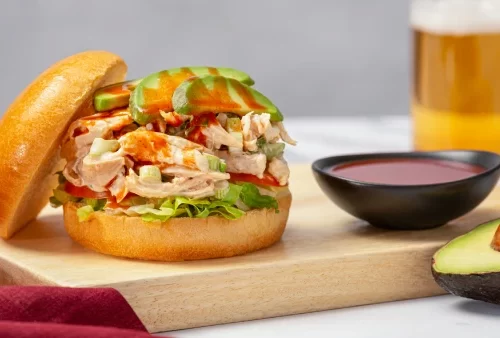 Spicy Ranch Chicken Salad Sandwiches recipe